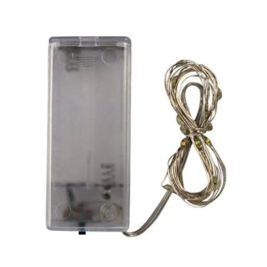 Imagem de Fio de Fada LED Decorativo, Cordão de Luz 2 Metros com 20 LEDs Coloridos, Fio de Cobre, Iluminação para Árvore de Natal, Guirlanda e Decoração