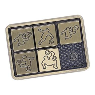 Imagem de Zhjvihx Brinquedo Deslizante Adhd, Metal Portátil Requintado Suave Ergonômico Padrão de Futebol Autismo Brinquedo Deslizante para Adulto para Viagens