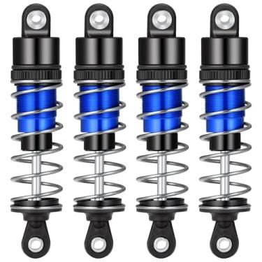 Imagem de Zolikar 4PCS RC Shocks Front & Rear Shock Absorber Damper Assembled Set for 1/10 Axial SCX10 90046 TRX4 D90 RC Crawler Car (Blue, 70mm)