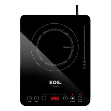 Imagem de Cooktop de Indução EOS Cheff Gourmet, 1 Boca, 2000W, Painel Digital Touch Full Glass e Timer até 3h Bivolt