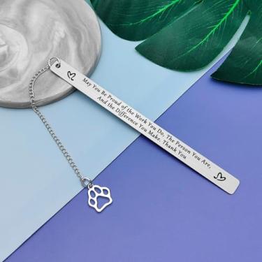 Imagem de Presentes de cachorro para amantes de cães, marcadores de página para mãe e filhotes, presentes de metal com tema de animal, dono de animal de estimação, presente para amantes de livros, marcador de