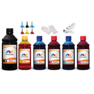 Imagem de Kit 1750ml De Tinta Compatível Para Epson L810 T673 - Toner Vale