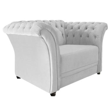 Imagem de Poltrona Decorativa Chesterfield Sofia Corano Branco