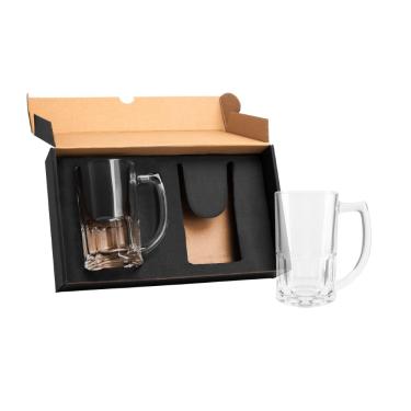 Imagem de Cj. De Canecas De Vidro P /  Chopp - 340 Ml Welf