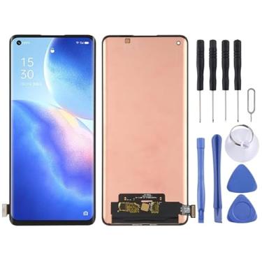 Imagem de Substituição de tela Material LCD Tela e Digitalizer Conjunto completo para oppo reno5 pro 5g / rene5 pro+ 5g / encontre x3 neo pdsm00, pdst00, cph2201, pdrm00, pdrt00 displays móveis