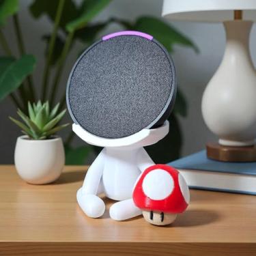 Imagem de Suporte Alexa Echo POP. Robert GOGUMELO. Presente, decoração, som, stand de mesa Amazon, música, hobbie