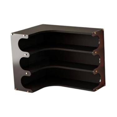 Imagem de IEUDNS Organizador de canto para mesa, suporte para copos de água, organizador de para cozinha, Preto