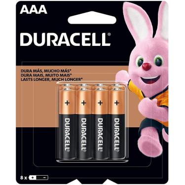 Imagem de Pilha Alcalina Duracell Duralock AAA com 8 Unidades