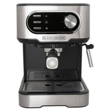 Imagem de Cafeteira Black&Decker CE1100G 1,5L 1100W Expresso Gourmand Gris 220V Preto Inox