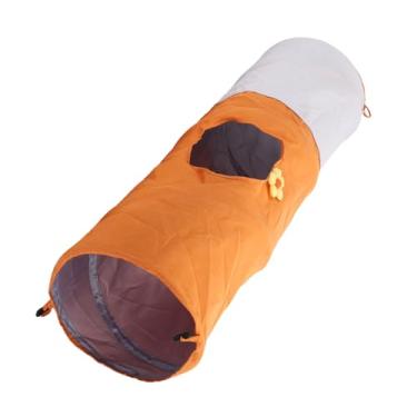 Imagem de GLOGLOW Túnel para Gatos, Tubo Dobrável para Brincar Com Animais de Estimação Com Estrutura de Arame de Aço Flexível e Tecido de Camurça, para Cães e Gatos Pequenos e Médios Explorarem