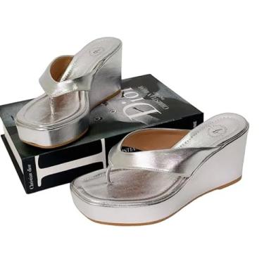 Imagem de TAMANCOS PLATAFORMA LISO (PRATA, BR, Adulto, Numérico, 35)