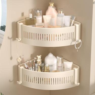 Imagem de Prateleira De Canto Para Chuveiro, Suporte De Canto Para Chuveiro, Prateleiras Para Chuveiro, Prateleiras Para Banheiro, Suporte De Canto Para Chuveiro, Organiz, Double Layer, One Size