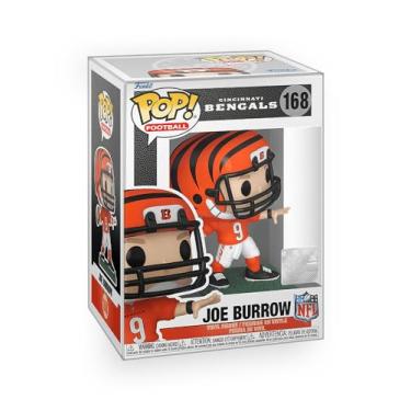 Imagem de Epic Collectibles Pop Football: Bengals - Joe Burrow Vinyl Figure Bundled with Box Protector Compatible for Funko