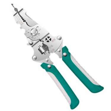 Imagem de Alicate multifuncional para cortar cabos, descascador de fios, ferramentas profissionais para cortar e frisar, clipar, clipagem de cabos, Climpar 18 em 1