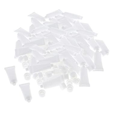 Imagem de barenx 80 peças de tubos vazios de creme para as mãos em massa, frascos de bálsamo