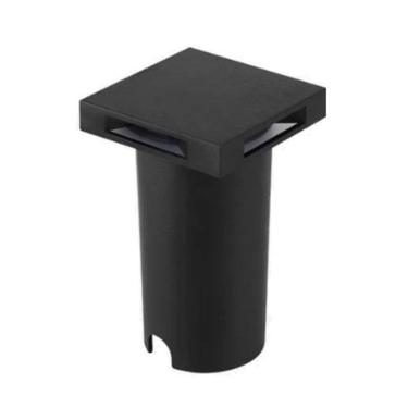 Imagem de Balizador Led Embutir Externo 2W Preto - Quadrado