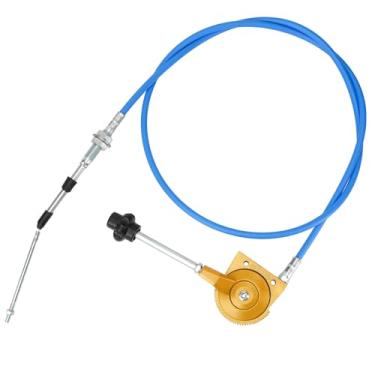 Imagem de Cabo Acelerador de Linha de Controle Manual de Substituição para Misturador – Escavadeira Universal de 2 m 6 pés Acelerador PU Aço Inoxidável Clima