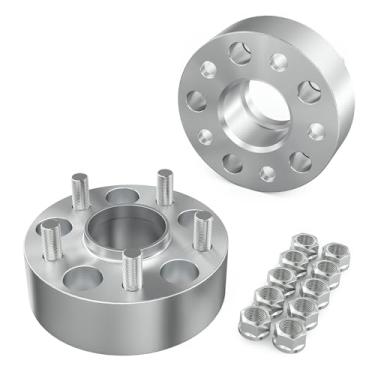 Imagem de Cmd motoring Espaçadores de roda centralizados de 2,5 polegadas 5x4,5 5 x 114,3, CNC forjado compatível com Ford Explorer/Mustang/Edge/Ranger/Crown Victoria, Lincoln Aviator/Town Car, furo de 70,3 mm