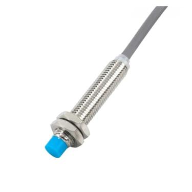 Imagem de Interruptor de proximidade indutivo M8 de 3 fios IP68 Proteção de circuito de resposta rápida 65 Sensor de invólucro de cobre LM08 (2 mm -Não nivelado, LM08-40MM-NPN NO)