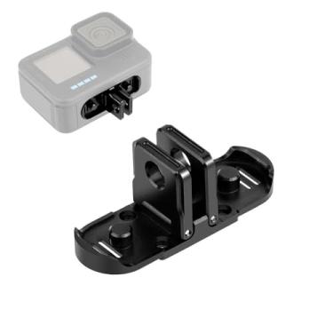 Imagem de PULUZ Dedos dobráveis de substituição compatíveis com GoPro HERO12/11/10/9/8/11 preto mini/GoPro Max, suporte adaptador de substituição com porta conector de tripé 1/4 e chave de fenda
