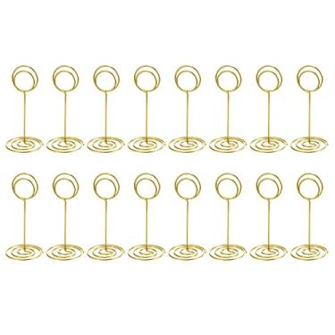 Imagem de Suporte para Número de Mesa Acrílico com 16 Unidades Cartão Nome Casamento Clipes Memo Imagem Nota Foto Placa Menu Reutilizável Eventos Festas Anivers