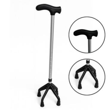 Imagem de Bastão Bengala Ortopédico 4 Pontas 130Kg Leve Equilíbrio Alo