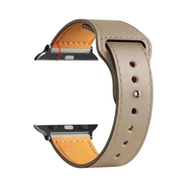 Imagem de Pulseira De Couro Unissex Para Apple Watch Series 8 9 3 4 5 6 SE 7 Ult