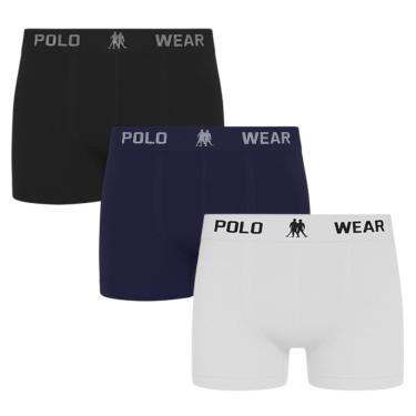 Imagem de Kit 3 Cuecas Boxer Polo Wear Masculina
