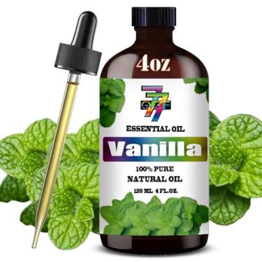 Imagem de GV77ZF Óleo Essencial De Baunilha (113 Ml) - Óleos 100% Puros Para Difusores, Umidificadores, Aromaterapia, Relaxamento, Banho, Massagem, Velas, Fabricação Sabão, Faça Você Mesmo, Limpeza Doméstica,