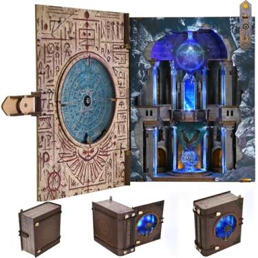 Imagem de MiniCity Magic Booknook Building Set with LED Light, Mini Bookend Building Kit for Bookshelf & Home Decor, DIY Miniature Book Nook Building Model for Kids Adults Teens (Circle of Magic)