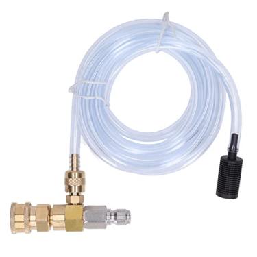 Imagem de Luqeeg Kit Injetor Químico 5000PSI, Válvula Parafuso para Ajuste da Taxa de Diluição, Eficiência Aprimorada, Peças de Reposição Perfeitas, Acessórios para Lavadora de Alta Pressão