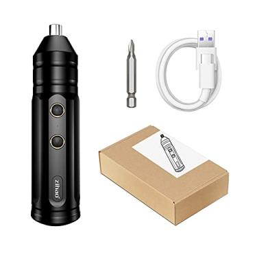 Imagem de Parafusadeira Elétrica Sem Fio Conjunto de Ferramentas Elétricas Portáteis Recarregável Multifuncional com Cobre Puro Carregamento USB Botão Único Avanço Ré Leve Design Humanizado Eficiente Baixo Ruíd