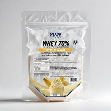 Imagem de Whey Protein Concentrado 70% 900g Pure Athletic-Unissex