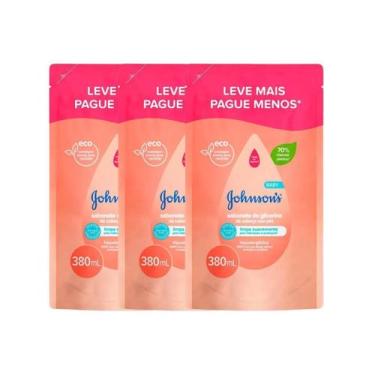 Imagem de Kit 3 Sabonete Líquido Glicerina Refil 380Ml Johnson'S Baby - Johnsons