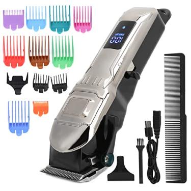 Imagem de Yinhing Carregamento USB Display LED Máquina de Cortar Cabelo Elétrica Aparador de Cabelo Profissional Máquina de Corte de Cabelo Ferramenta de Estilo para Homens Mulheres Barbearia