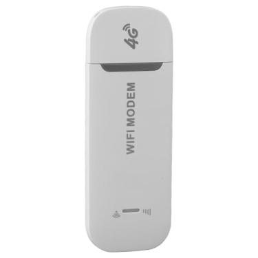 Imagem de Generic Roteador WiFi 4G Portátil, Compartilhamento Multiusuário de Internet de Alta Velocidade para Viagens, Cartão SIM Inserido, Suporta 10 Dispositivos, para, Branco, 1 (Branco)