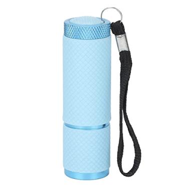 Imagem de Siwoted lanterna em forma de lâmpada de unhas, salão de casa, portátil, led, secador de unhas, ferramenta de arte para fixação de strass (Azul)