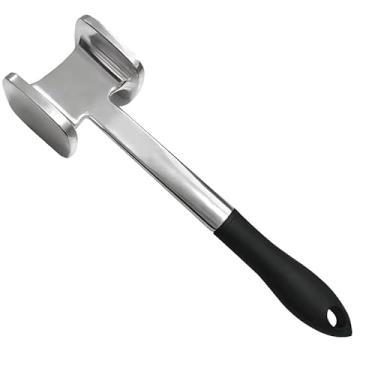 Imagem de BRISDOOM Martelo amaciador de carne, peso de 260 g com 109 pontas quadradas e cabo antiderrapante, martelo de cozinha de dois lados para amaciar sem esforço bife, carne bovina, frango e costeletas