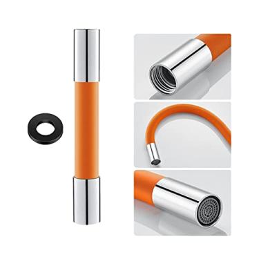Imagem de Mangueira de Extensão do Sprayer da Torneira Flexível 360 Graus com Juntas à Prova Vazamento Borbulhador Tubo Silicone Á