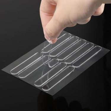 Imagem de 36 peças de para-choques de parede para proteger paredes protetor de parede de porta de borracha pára-choques de porta de armário batentes de armário protetor de parede transparente autoadesivo para