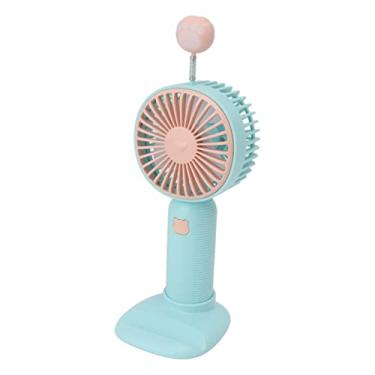 Imagem de Generic Ventilador Pequeno Recarregável de Usb, Base Destacável Portátil do Ventilador Portátil do Desktop Plástico para a Festa para o Curso (Verde)