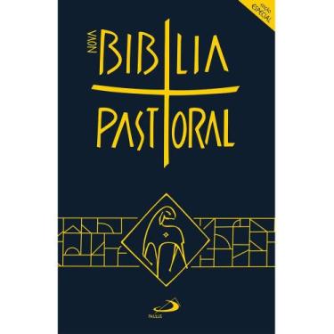 Imagem de Bíblia Sagrada Pastoral Nova Paulus - Católica - Capa Plástica Azul - 