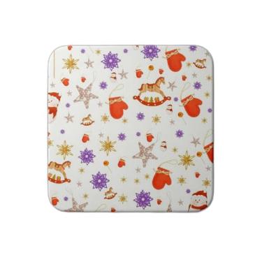 Imagem de Ladrilho Decorativo de Cerâmica Natalino com Estampa de Brinquedos 25x25cm