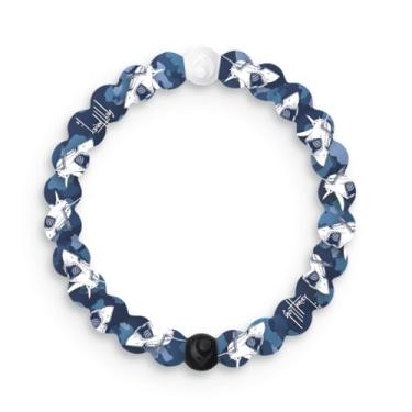 Imagem de Lokai Pulseiras havaianas com contas de silicone para mulheres e homens, a coleção Surf - Ohana Beach Jewelry Fashion Bead Bracelet com contas pretas e brancas - Anel estilo deslizante para ajuste