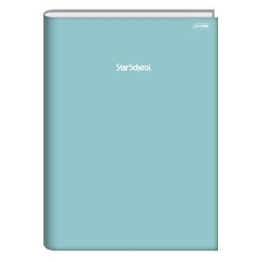 Imagem de Starschool Caderno 1/4 Costurado 80 Folhas Stilo Verde | Capa Dura Resistente com 4 Modelos Sortidos | Miolo Padrão | Formato Compacto | Ideal para Escola, Anotações e Uso Diário