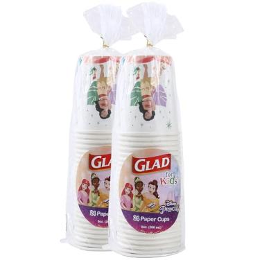 Imagem de Glad Copos de papel descartáveis Disney Mickey & Friends para crianças, "Magic is in All of Us" - Copos de papel resistentes, à prova de imersão, adequados para crianças para beber e uso diário, 255 g