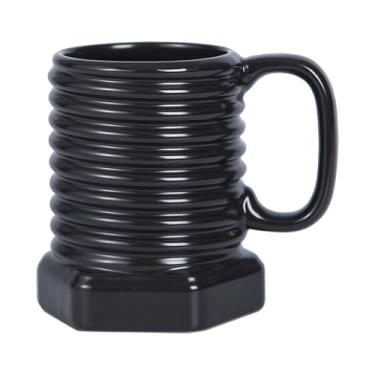 Imagem de Chávena | 38cl Interior Negro Para Latte E Bebidas - Caneca de Cerâmica para Café e Chá | Para Latte Cappuccino Leite Vinho Sumo Cerveja Cozinha Café Restaurante Aniversário