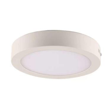 Imagem de Painel Led Redondo Sobrepor Branco 12W 3000K Branco-Quente