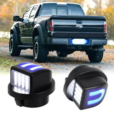 Imagem de Luz de placa de licença LED para Ford F150 F250 F350 F450 F550 Super Duty Explorer Ranger Bronco Excursion Expedition em forma de U branco e bule lâmpada de etiqueta traseira, 2 peças