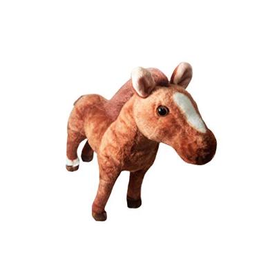 Imagem de Bicho Boneco Cavalo Marrom Pelúcia Incriveis 42cm!